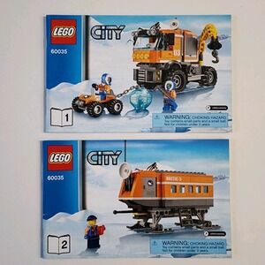 LEGO CITY 60035 Arctic Outpost Instruction Manuals 1,‎ 2 Only Booklets No Bricks